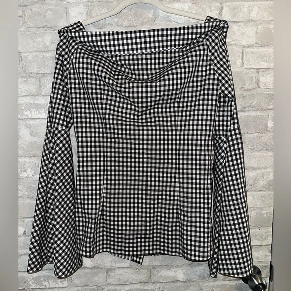 Caroline Constas Persephone off theshoulder top sz M #R1 - Picture 3 of 4